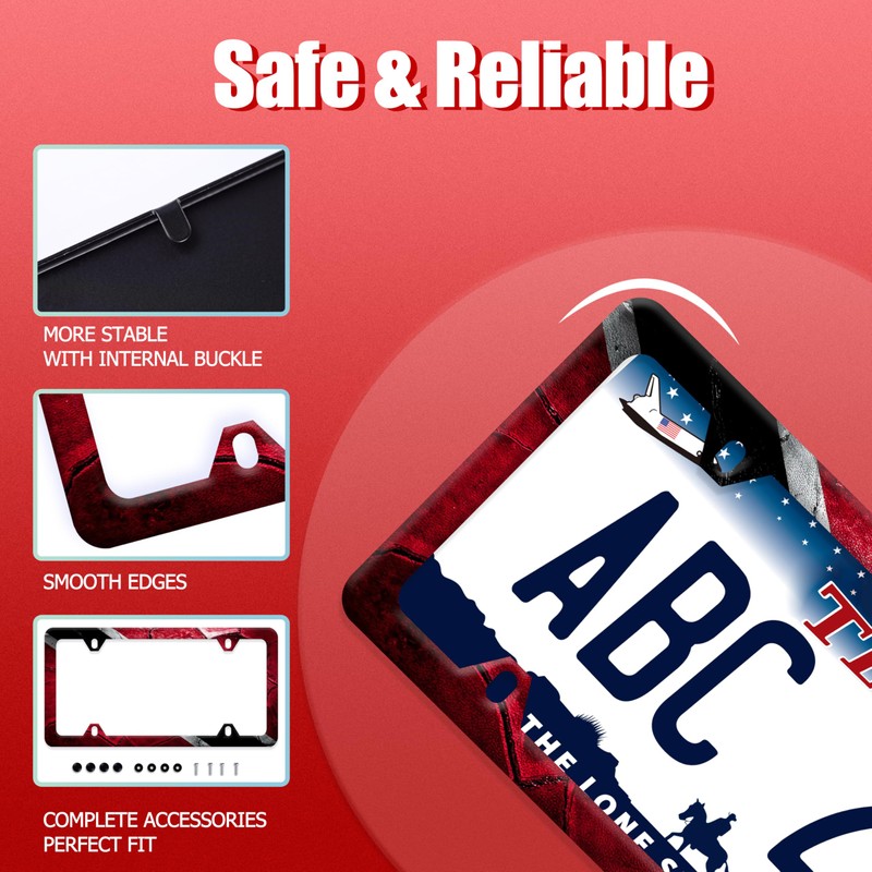 Personalise Trinidad and Tobago Flag License Plate Frame Patriotic License