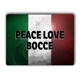 Makoroni - Peace Love Bocce Italy Italian - Jigsaw Puzzle 252 pcs, DesG18