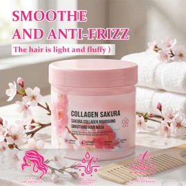 Sakura Deep Conditioning Smoothing Hair Mask for Dry Damaged Hair,17.64 oz