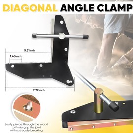 Miter Clamps for woodworking, Making Door Casing, Miter Max Corner Clamp for Woodworking, Making Window Casing, Picture Frames, Cabinet Trim, Crafting Projects 1 PC