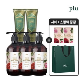 Flu Chuseok Special Perfumed Spa Scrub Body Wash 500g x 3 + Bubble Body Scrub 20 / 플루 추석특집 퍼퓸드 스파 스크럽 바디워시 500g x 3 + 버블 바디스크럽 20