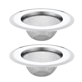 Abflusssieb, 2 Stück, für Küche, Haarstöpsel, Dusche, Waschbecken, Bad, Badezimmer, Abflusssieb, aus Edelstahl, Abflusssieb, für Haarfilter, Sink