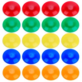 Meetory Whiteboard Magnets, 20X 30 Mm Small Fridge Magnets Strong, Mini Magnetic Counters Magnets Dots, White Board Button Magnets For Whiteboard Notice Board Refrigerator, Five Assorted Colors Random