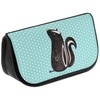 Mr. & Mrs. Panda Sitting Skunk Cosmetic Bag, turquoise, Hand