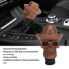 Skull Head Gear Shift Knob with 3 Adapters Cool Looking