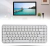 Ajazz Wireless Keyboard Bluetooth 84 Keys Retro Round Keycap Gaming