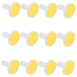 FOMIYES 12pcs Electric Nail File Replacement Pads Gentle Grinding Sandpaper Discs for Adult Nail Trimmers Easy Installation Polishing Accessories Yellow