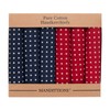 MANDITTIONS 6 Pack of Spotted Cotton Handkerchiefs - 3 Navy