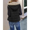 Womens Sherpa Fleece Zipper Up Reversible Vest Warm Color Block