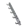 Renovators Supply Chrome Plated Brass Robe Hook Rack 15.5 Inches