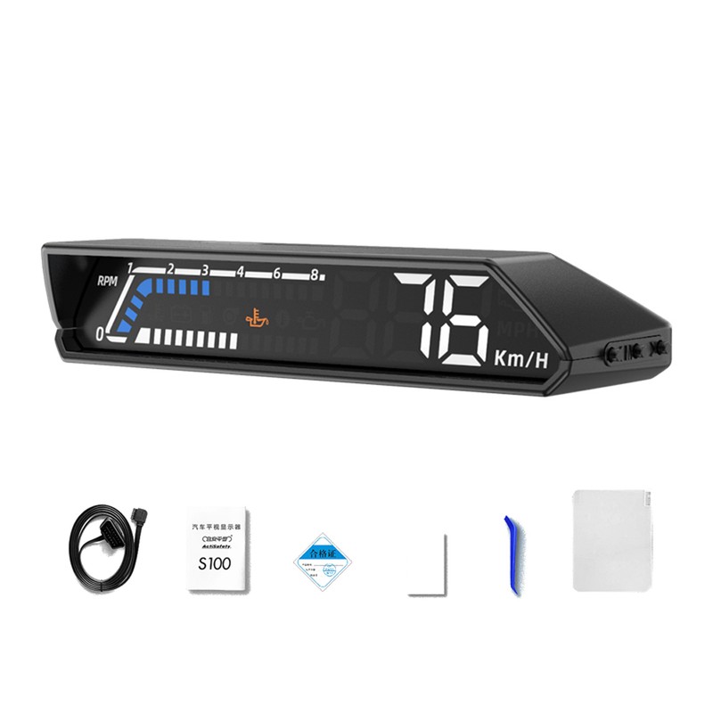 Car Headup Display Multifunctional Digital Display Car Speedometer Vehicle Speed