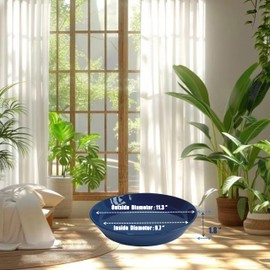 Plant Saucer Blue Ceramic Deep Pot Tray - 1 Pack 11.5 inch, Planter Saucers Water Drip Trays for Indoors Outdoor, Thick Durable Sturdy Flower Pot Saucers for Glazing Pots Base, More Sizes 4-15 inch