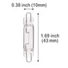 Satco S6994 Transitional Bulb in Light Finish, 1.69 inches, Clear