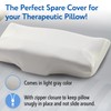 Impresa Orthopedic Pillow Case Cover with Zipper Fits Sutera Pillow