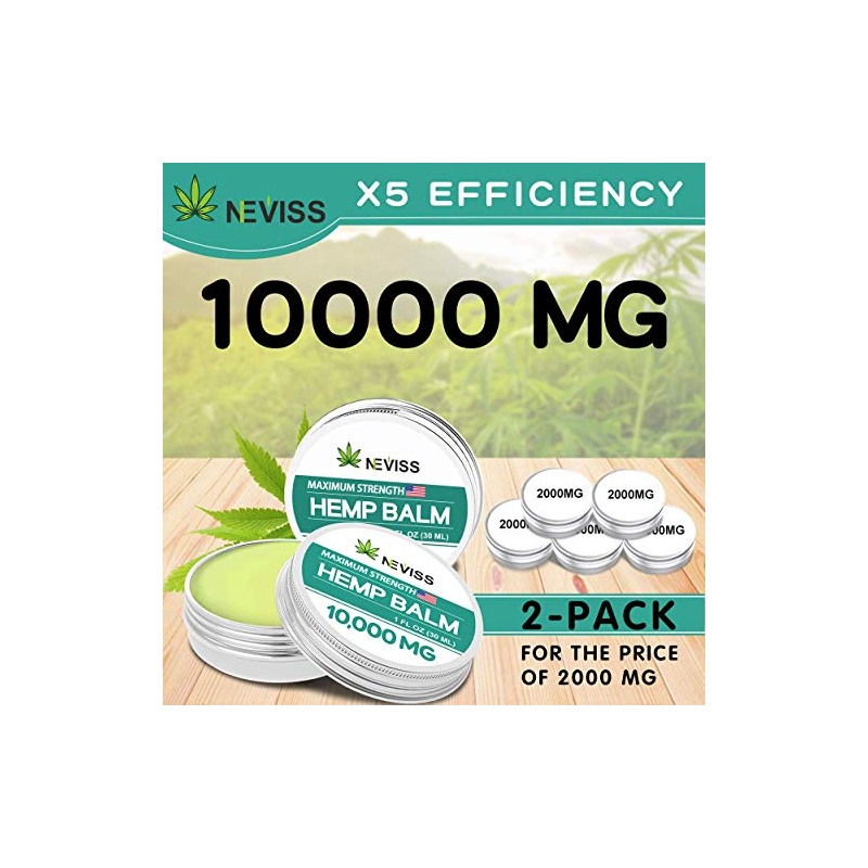 NEVISS (2 Pack) Organic Hémp Balm 10000 MG - 2