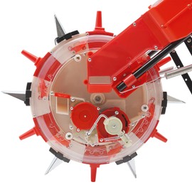 Hand-Push Roller Seeder Corn Cotton Fertilizer Applicator Manual Peanut Planter Multi-Function Hand-Push Spreader-Walking Type Seeding Tool US (6 Nozzles)