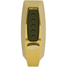 Kaba Simplex 7100 2-3/4 backset, Polished Brass