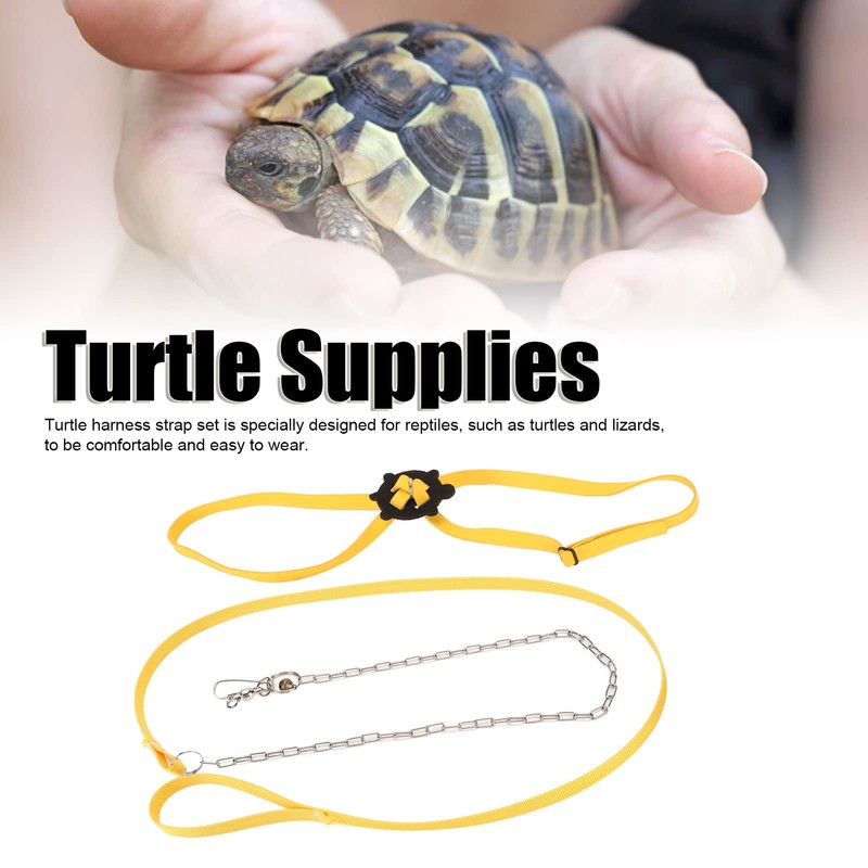 Turtle Harness Leash, Interchangeable Skin-Friendly Pet Harness, Reptile Leash for