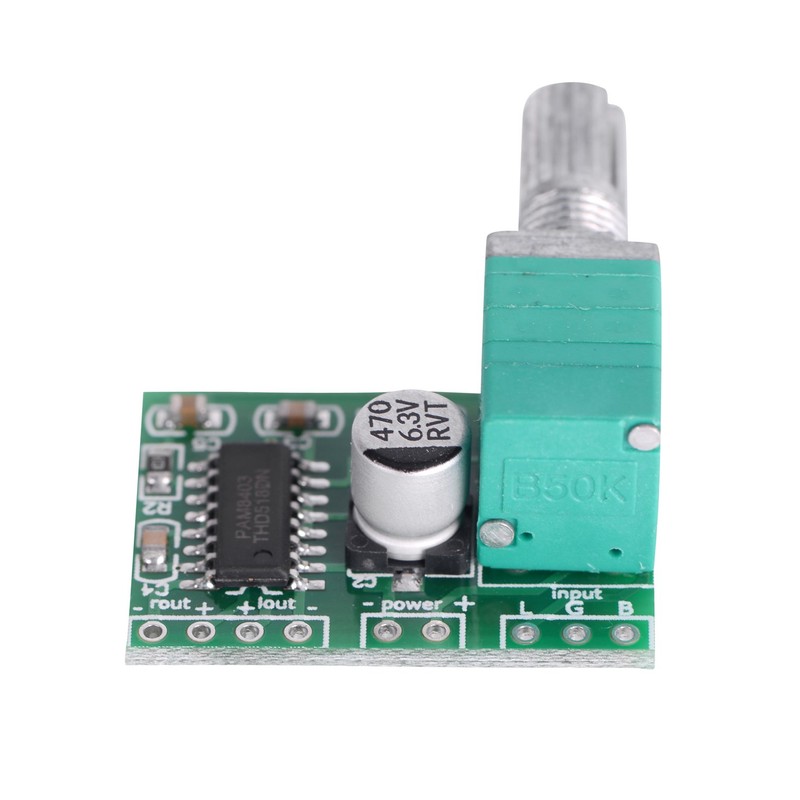 VKLSVAN 3pcs PAM8403 2X3W Mini 5V Digital Amplifier Board USB
