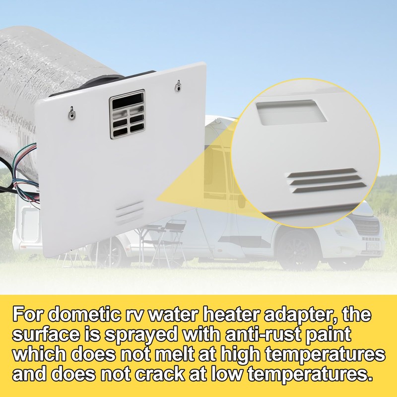 for Dometic 94946 RV Water Heater Door Conversion Kit, Compatible