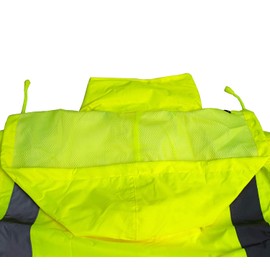 Troy Class 3 Rain suit, Pants High Visibility Reflective Black Bottom RW-CLA3-LM11 (Small, Lime)