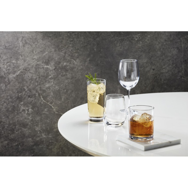 Oneida 896425 5 Oclock Stemless Wine Glasses, Set Of 4