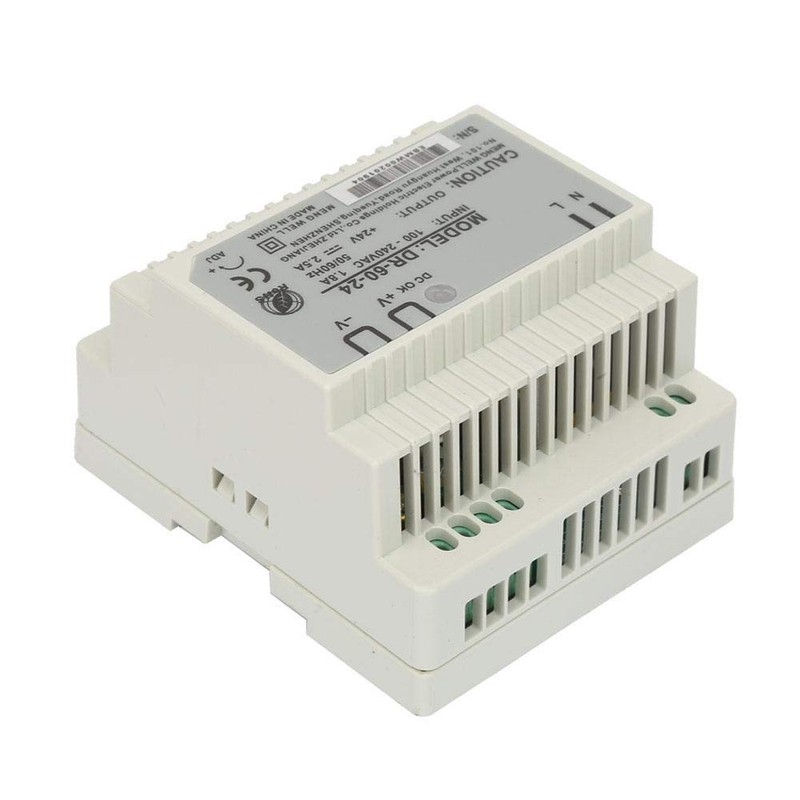 Fafeicy DR-60-24 DIN Rail Power Supply, with Single Output AC/DC