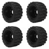 4 Pcs 1/10 RC Snow Tires Set with Wheels Strong