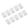 100Pcs Network Crystal Heads Gold Plated Strong Toughness Cable Connectors