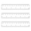 3 Pack 6 Inch Ruler Clear Rulers Small Straight Ruler