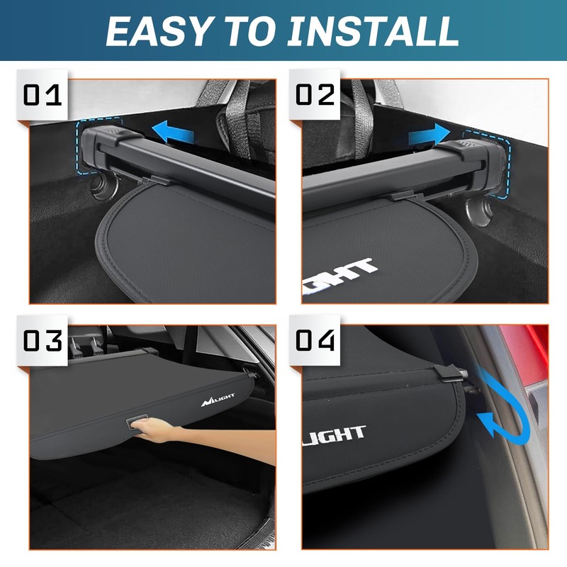 Nilight Trunk Cargo Cover for Honda Passport 2019 2020 2021