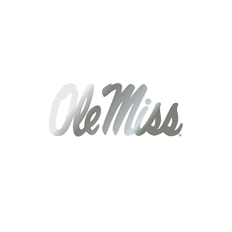 Craftique Mississippi Decal (SIL OLE MISS DECAL (3",4",6",12"), 6 in)