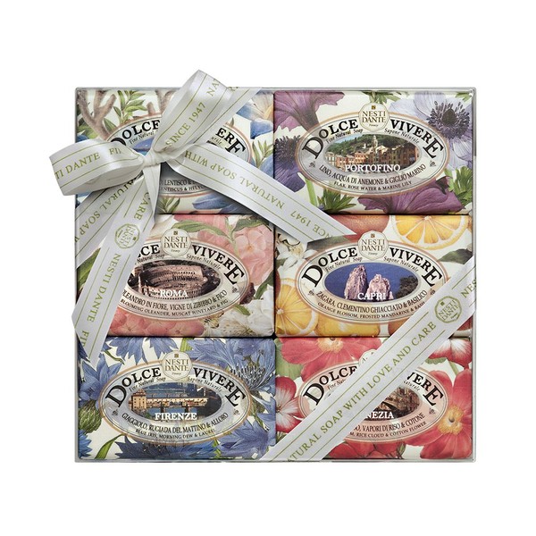 Nesti Dante Dolce Vivere Florentine Soap Collection 5.3 Ounce (Pack of 6)