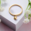 TJC Love Heart Charm Band Ring Stylish for Women in