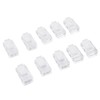 100Pcs TF2005A 8P8C RJ45 Connector CAT6 Unshielded Ethernet Crystal Head