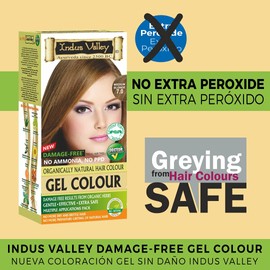 Indus Valley Natural Organic Damage Free Gel Hair Color For Grey Coverage Hair (Medium Blonde)