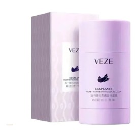 Mascarilla Facial Sólida Veze Eggplant Berenjena 40g Hidratante Limpieza