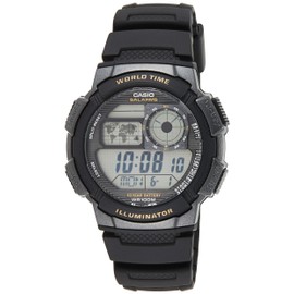 Casio Men's Digital Quartz Watch with Plastic Strap AE-1000W-1AVEF