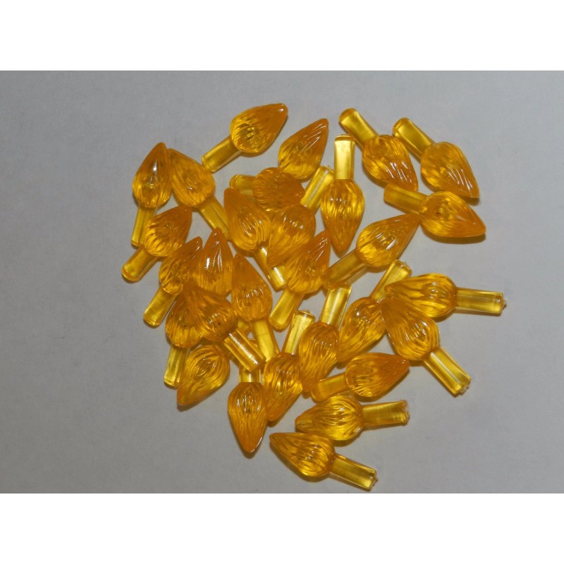 60 Medium Twist Bulbs w/Star Vintage Ceramic Christmas Tree Replacement