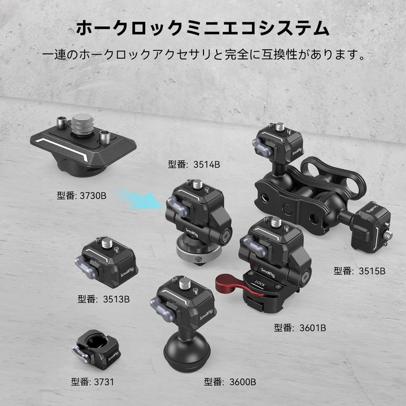 SmallRig HawkLock Mini Drop Ink Quick Release QR Top Plate