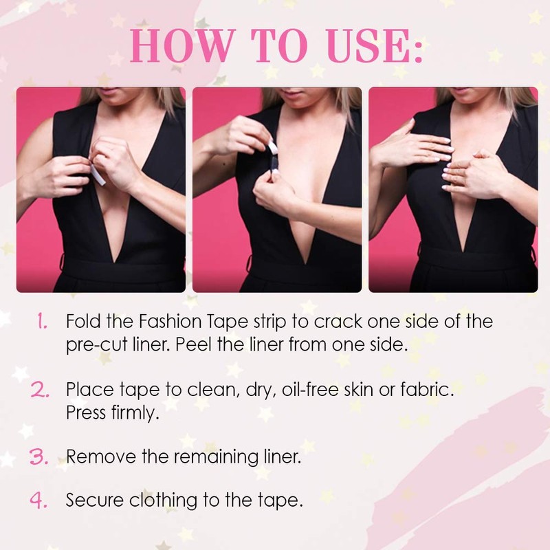 Hollywood Fashion Secrets Double Stick Fashion Tape, Seamless Style Support,