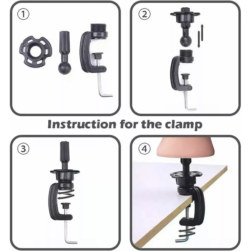 Ezzyso Cabeza De Maniquí De Entrenamien Para Práctica Peluquería