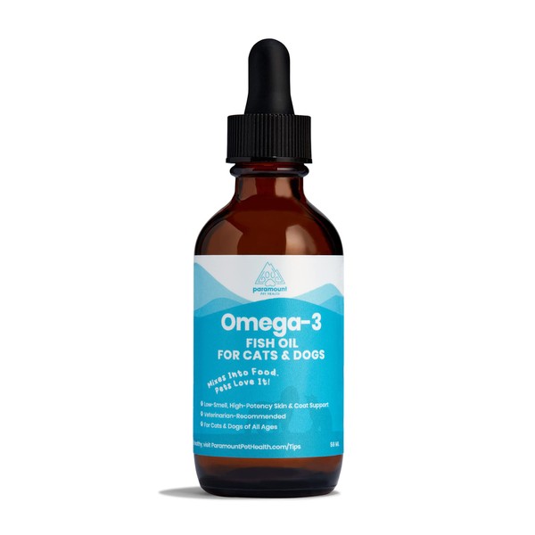 Omega 3 Fish Oil for Cats and Small Dogs | Premium Quality Omega 3 Supplement for Pets (2 Ounce)