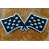 PICK 1! Checkered FLAGS patch - Embroidered winner iron on