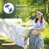 Elastic Travel Clothesline, Portable Clothes Line with 12 Clothes Clips,