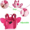 BTSKY Fluff Butterfly Baby Toddler Backpack Bag with Safety Rein