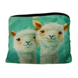 Toiletry Bag Alpaca Lama 22 x 17 cm Purse Cosmetic Bag Decorative MU K43, multicoloured, Toiletry bag