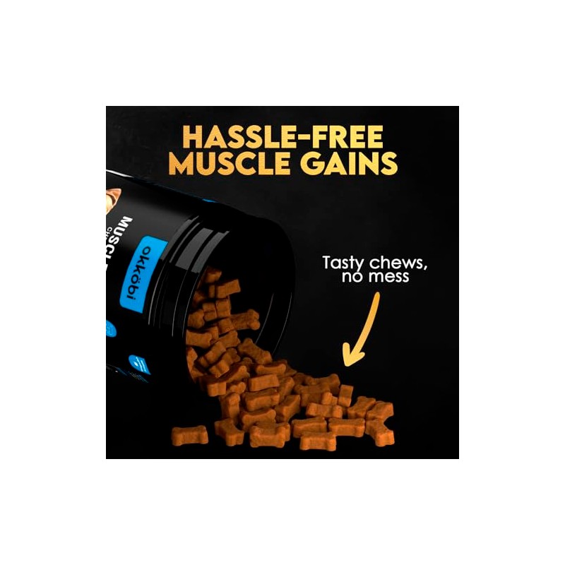11-in-1 Muscle Gain Chews - Weight Gain Supplements for Dogs