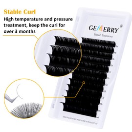 8-14mm Mixed Tray Classic Lash Extensions C Curl 0.15 Thickness Individual Eyelash Extensions 8mm | 9mm | 10mm | 11mm | 12mm | 13mm | 14mm by GEMERRY (0.15-c curl- 8-14mm mix)