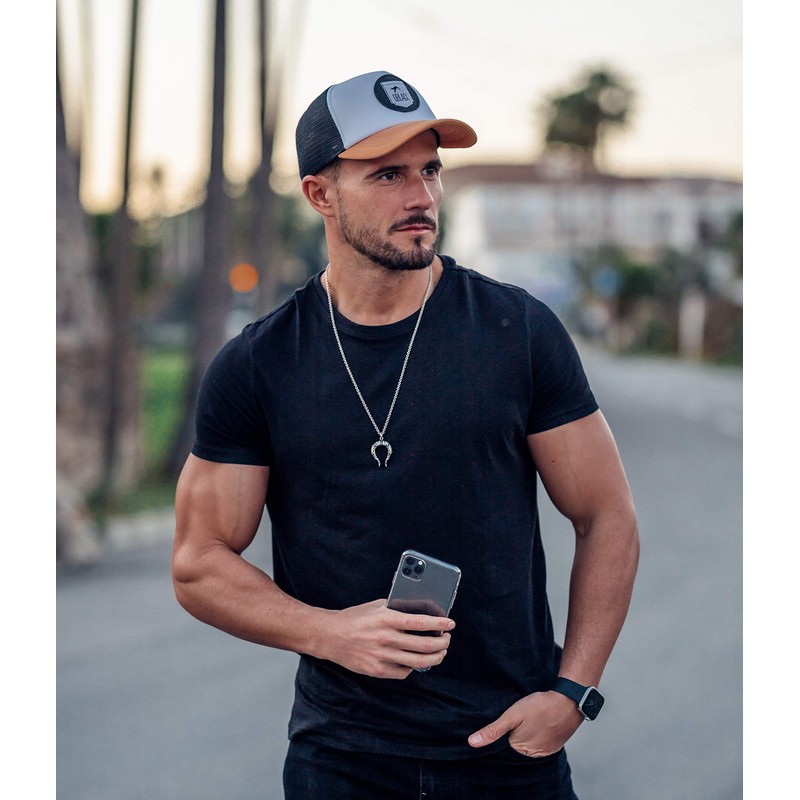 Oblack Trucker Cap, Classic Men's Cap - beige